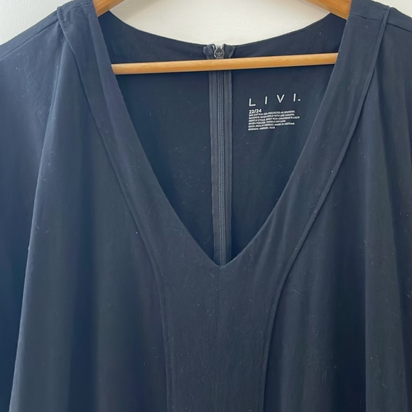 Lane Bryant Livi Black V-Neck Jumpsuit - Picture 4 of 12